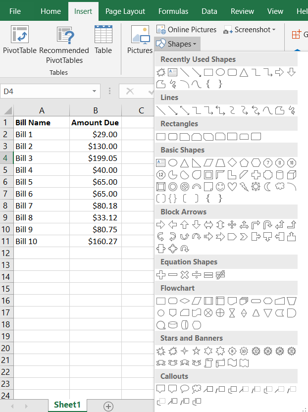 How to insert a graphic object in Microsoft Excel | ITFixed